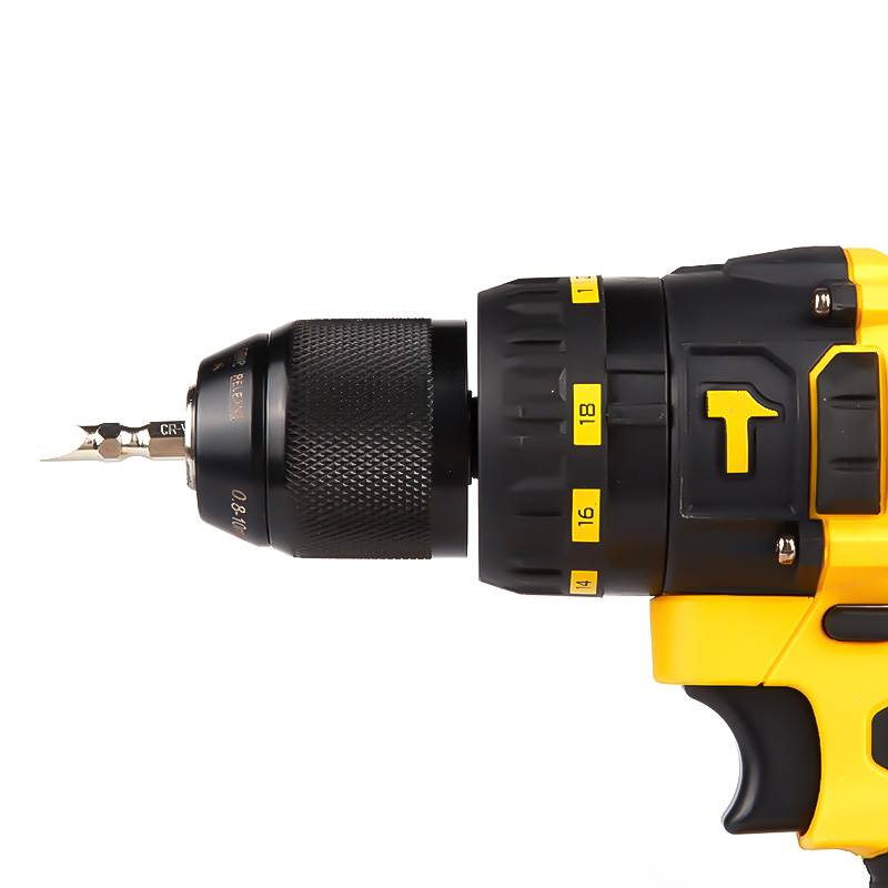 Dingwei black fast-charging lithium battery cordless hand drill